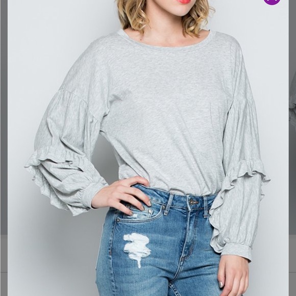 Womens Flare/Frill Designed Top - Picture 4 of 11